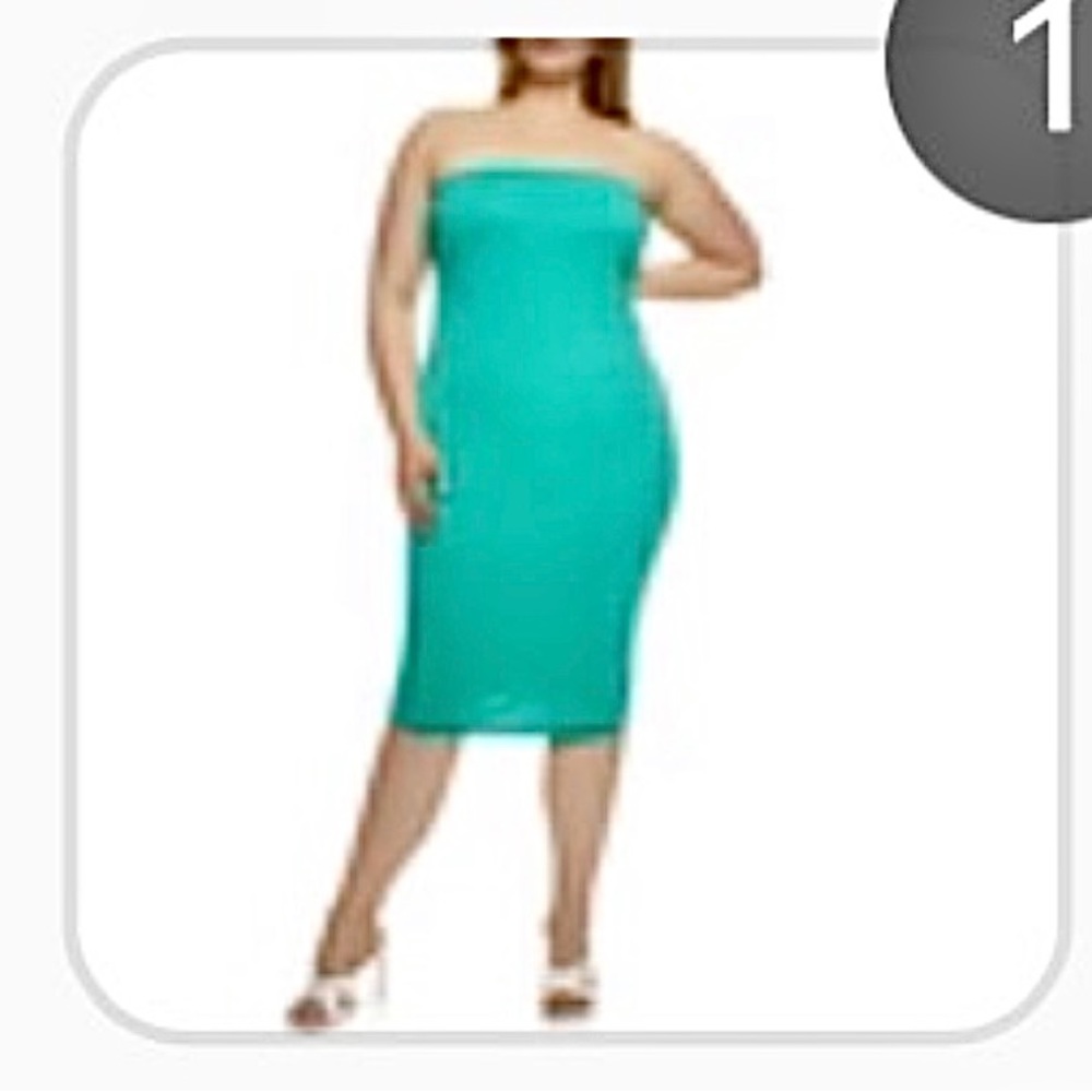 Rainbow Solid Midi Tube Dress